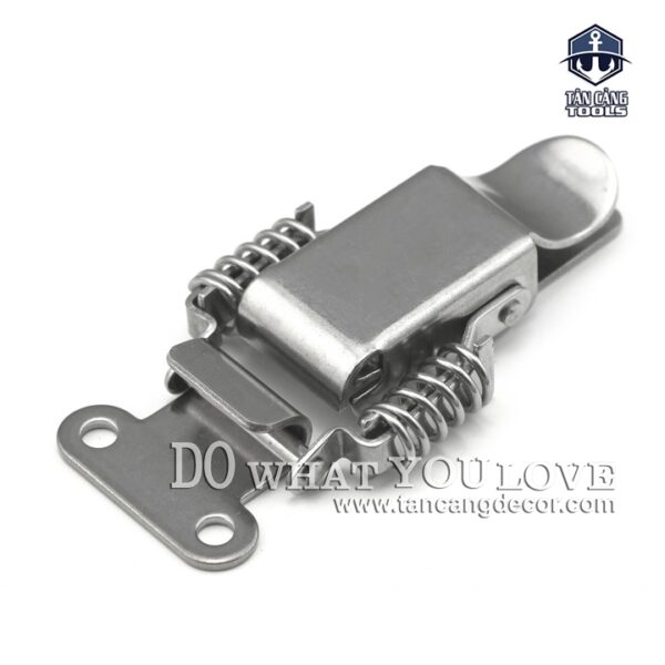 Khóa Gài Inox 304 Loại Trơn Dạng Lò Xo Size M – KT :7.4 cm - Ảnh 5