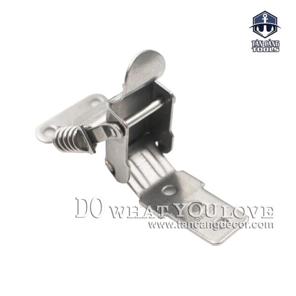 Khóa Gài Inox 304 Loại Trơn Dạng Lò Xo Size M – KT :7.4 cm - Ảnh 7