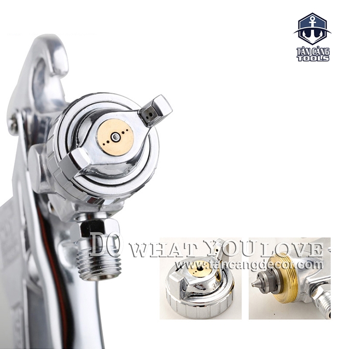 Súng Phun Sơn Fujiwara W - 71S 600 cc Bình Dưới - Ảnh 4