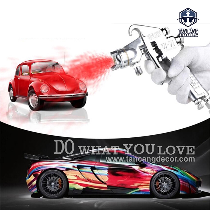 Súng Phun Sơn Fujiwara W - 71S 600 cc Bình Dưới - Ảnh 6