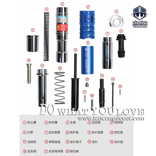 Súng Bắn Bê Tông Treo Ty Có Tiêu Âm S - FANO S6000 - Ảnh 5