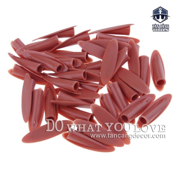 100 Chốt che lỗ khoan chéo màu nâu đỏ