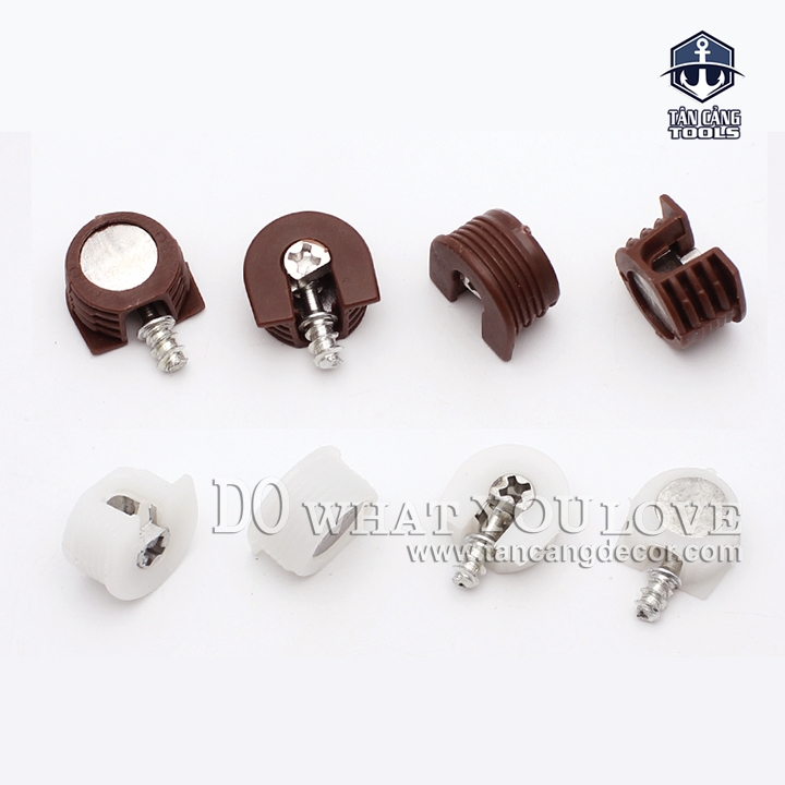 50 Ốc Cam Liên Kết Dạng Ngắn - Màu Nâu - Ảnh 4