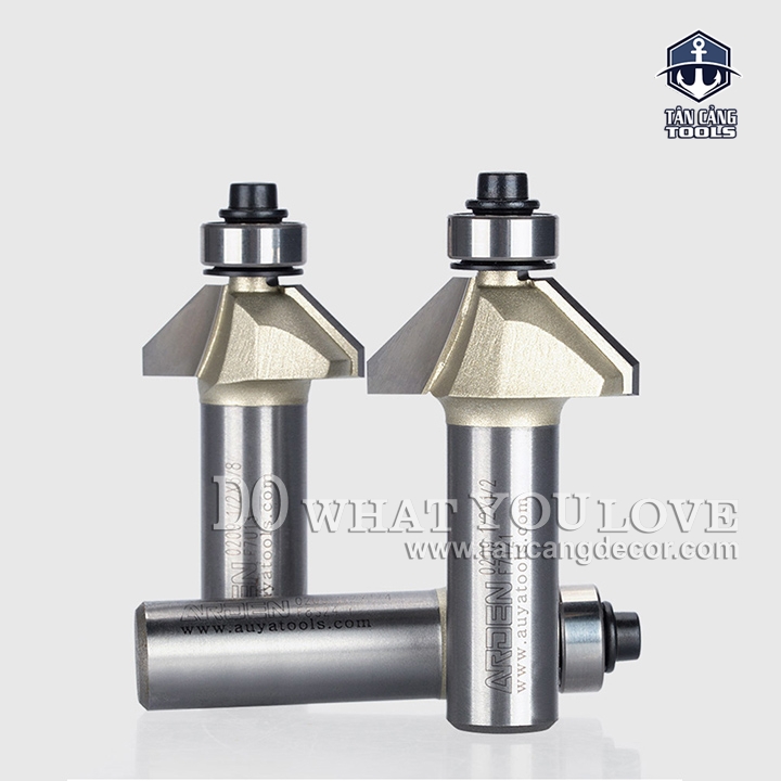 Mũi Router Arden Vát 45 Độ 12.7 mm Cốt 6.35 mm Arden 0209 - Ảnh 2