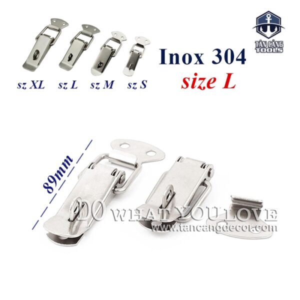 Khóa gài Inox 304 Size L 89mm