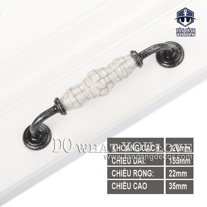 Tay Nắm Sứ Cổ Điển 46 - KT : 15.5cm