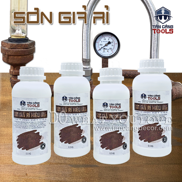 Combo Sơn Giả Rỉ Trên Mọi Vật Liệu Wepping S63 A