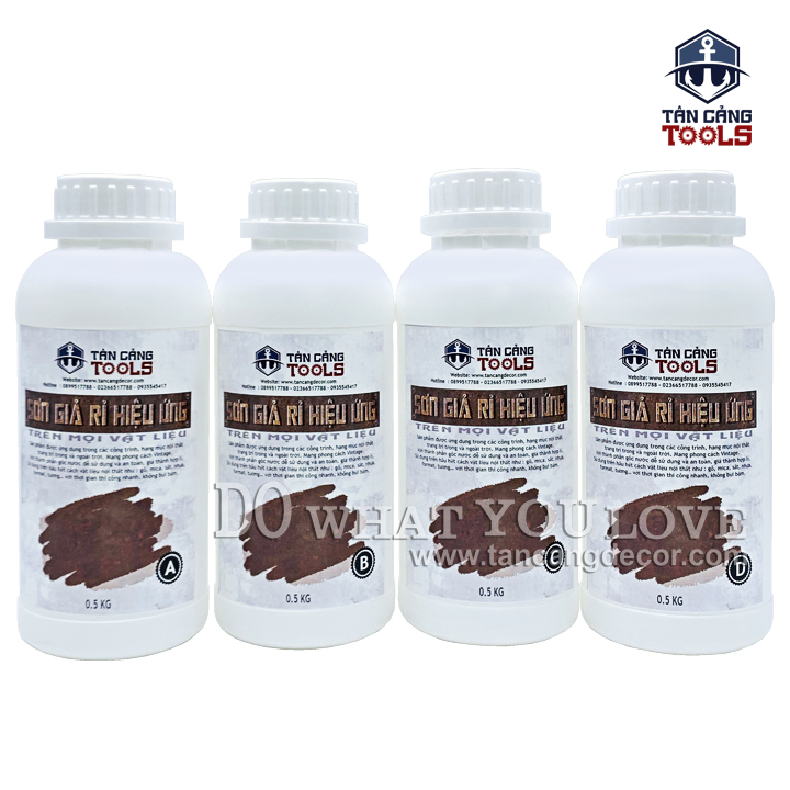 Combo Sơn Giả Rỉ Trên Mọi Vật Liệu Wepping S63 A - Ảnh 6