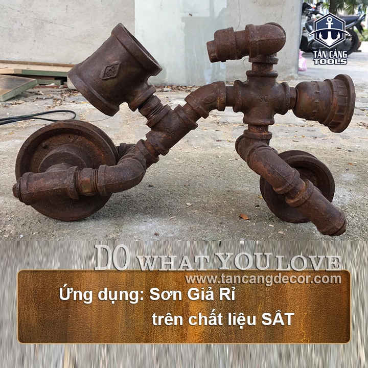 Combo Sơn Giả Rỉ Trên Mọi Vật Liệu Wepping S63 A - Ảnh 3