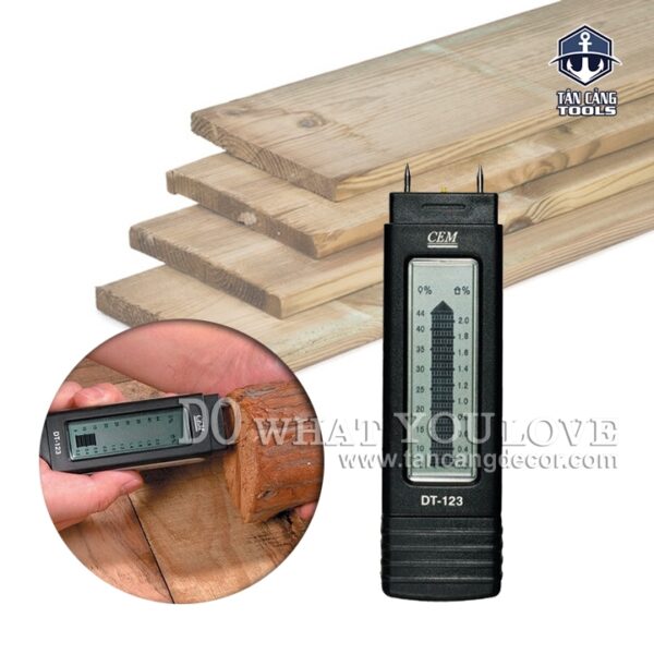 Máy Đo Độ Ẩm Gỗ Và Vật Liệu Xây Dựng Cầm Tay CEM DT - 123