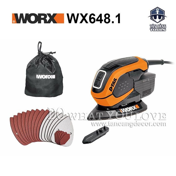 Máy Chà Nhám Rung Tam Giác Worx WX648.1