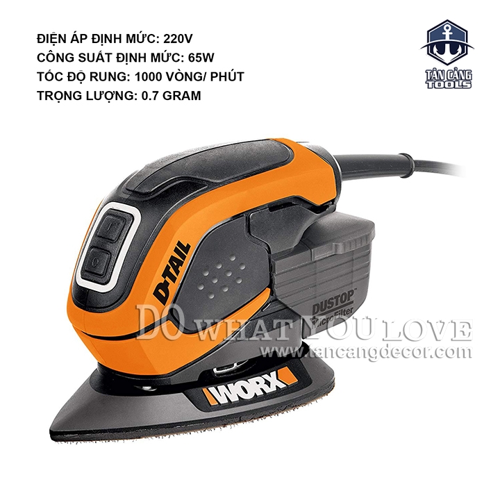 Máy Chà Nhám Rung Tam Giác Worx WX648.1 - Ảnh 2