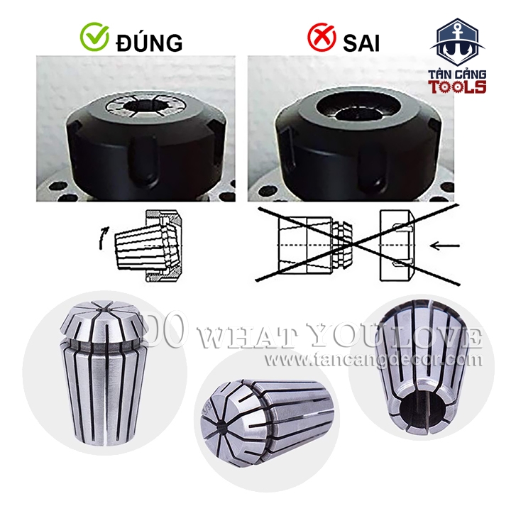 Đầu Kẹp Collet CNC Huhao 5743 ER20 - A - Ảnh 5