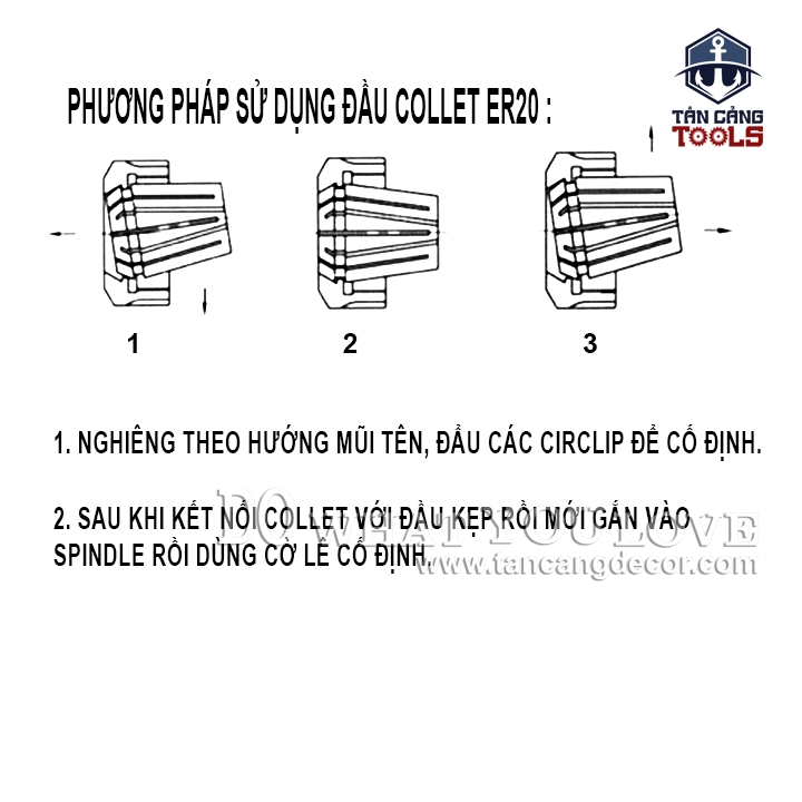 Đầu Kẹp Collet CNC Huhao 5743 ER20 - A - Ảnh 6