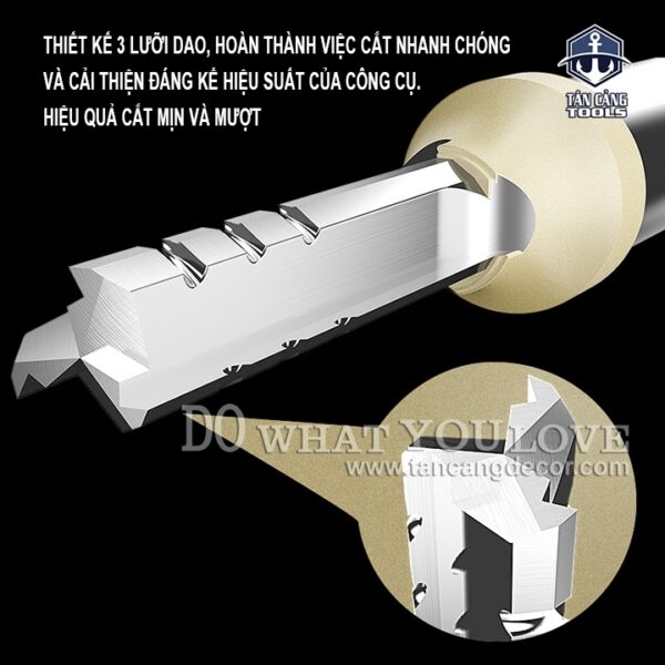 Mũi Router Arden CNC 6 x 22 mm Cốt 12.7 mm Arden AK47-2 - Ảnh 11