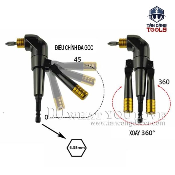 Combo Đầu Chuyển Bắn Vít Góc Jackly DB0360 - Ảnh 8