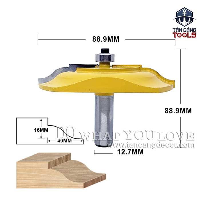 Mũi Router Đánh Chỉ Cửa Cốt 12.7 mm Mẫu 2