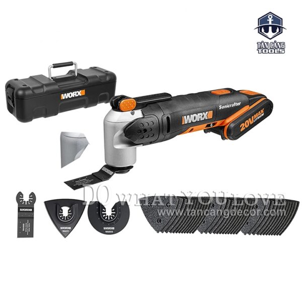 Máy Cắt Rung Đa Năng Dùng Pin Worx Sonicrafter WX678 - Ảnh 3