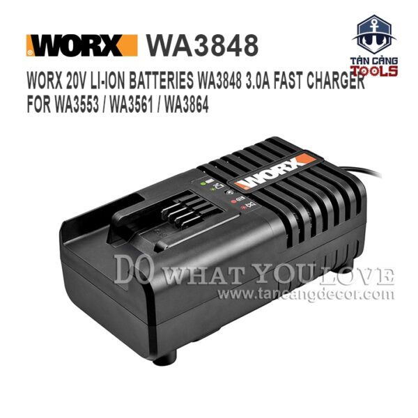 Sạc Pin WORX WA3848 20V