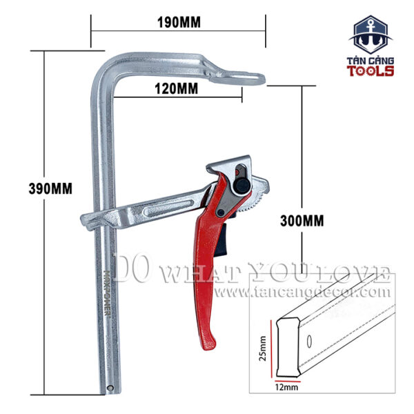 Alternative view of Cảo F Kẹp Nhanh Maxpower 120 x 300 mm