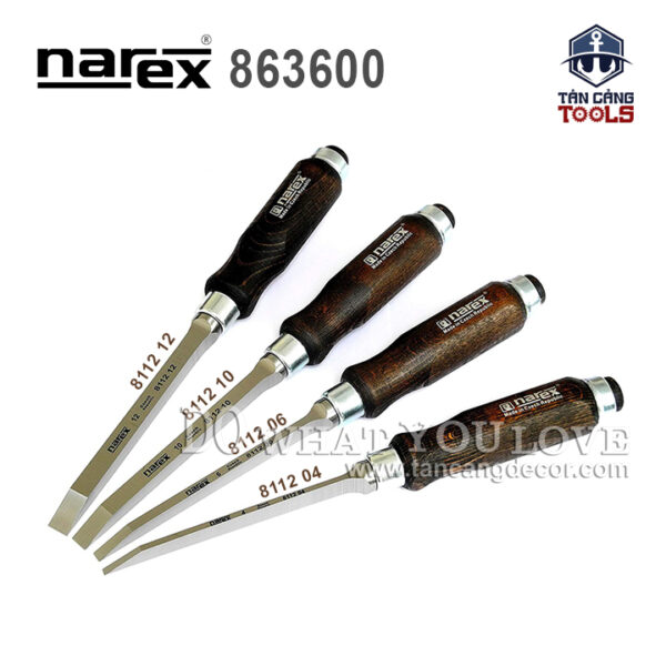 Bộ Đục 4 Chi Tiết Narex NRX-863600