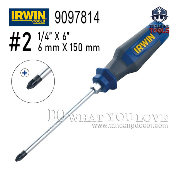 Tuốc Vít Đầu 4 Cạnh Irwin 6 x 150 mm