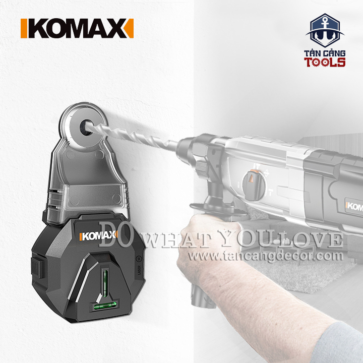 Hộp Thu Bụi Khoan Tường Komax - Có Lazer