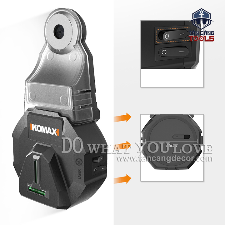 Hộp Thu Bụi Khoan Tường Komax - Có Lazer - Ảnh 11