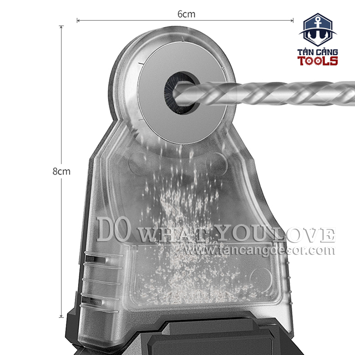 Hộp Thu Bụi Khoan Tường Komax - Có Lazer - Ảnh 4