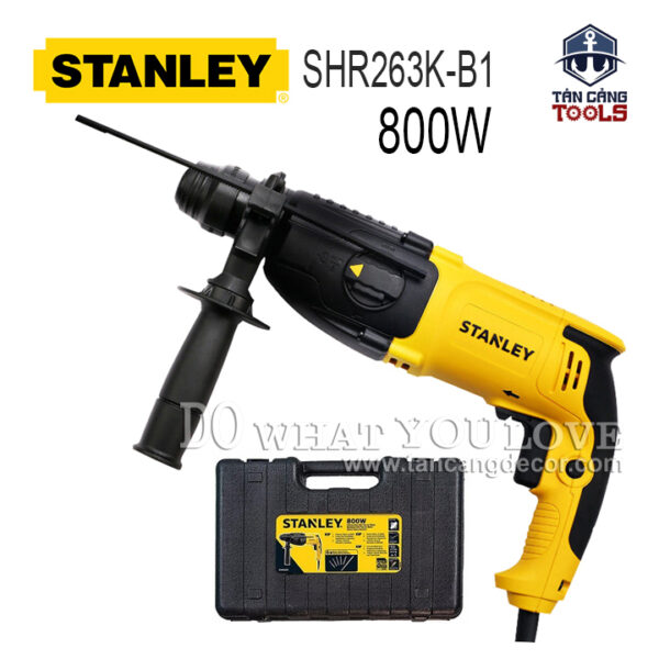 Máy Khoan Bê Tông 3 Chức Năng 26mm Stanley SHR263K-B1 800W