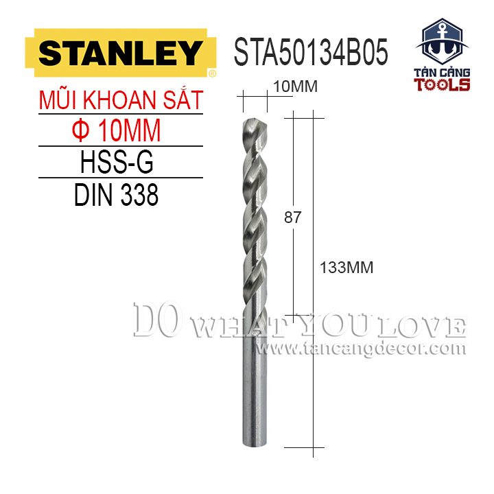 Mũi Khoan Sắt 10 mm Stanley STA50134B05
