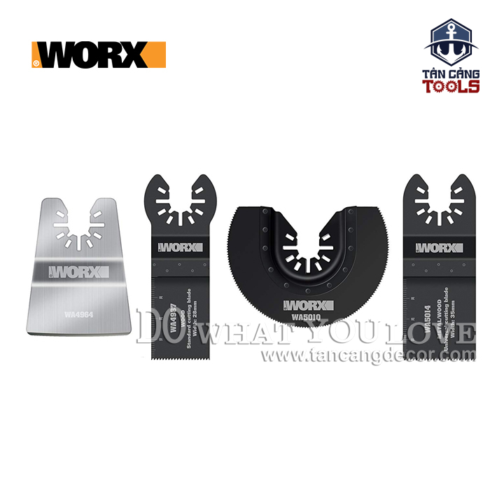 Combo 4 Lưỡi Cắt Rung Đa Nẵng Worx SoniCrafter WA5092 - Ảnh 2