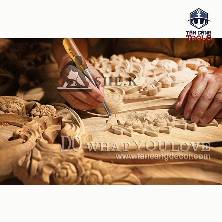 Bộ 12 Dao Tiện, Khắc Gỗ Hợp Kim SHEK - Ảnh 4