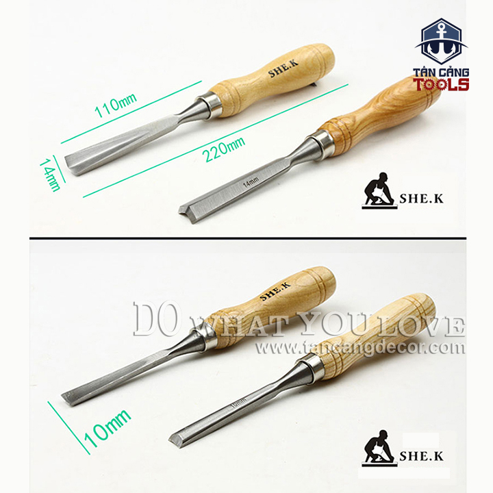 Bộ 12 Dao Tiện, Khắc Gỗ Hợp Kim SHEK - Ảnh 9