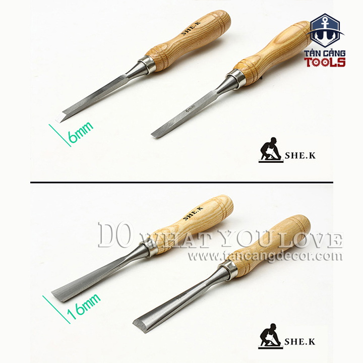 Bộ 12 Dao Tiện, Khắc Gỗ Hợp Kim SHEK - Ảnh 13
