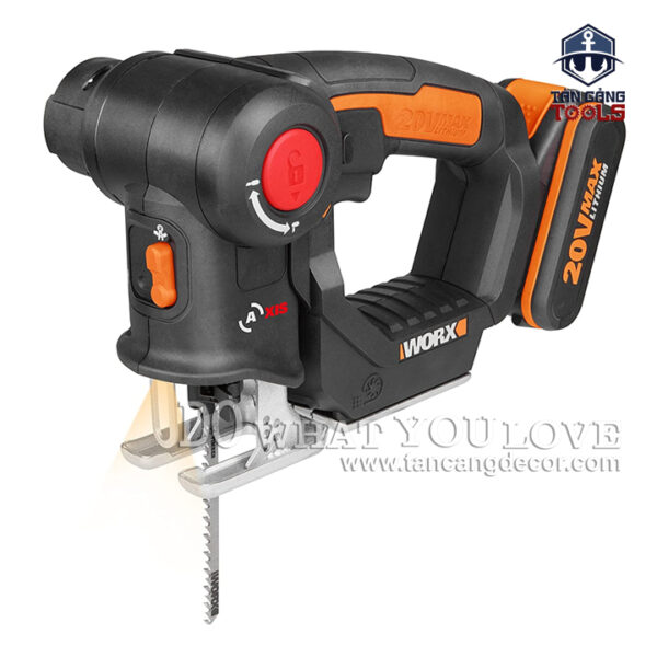 Alternative view of Combo Máy Cưa Lọng, Cưa Kiếm Pin Đa Năng Worx WX550 ( Thân Máy, 1 Pin 2.0Ah, 1 Sạc )