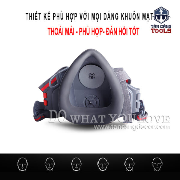 Mặt Nạ Phòng Độc Honeywell 7200 Kèm 6 Bông Lọc - Ảnh 8