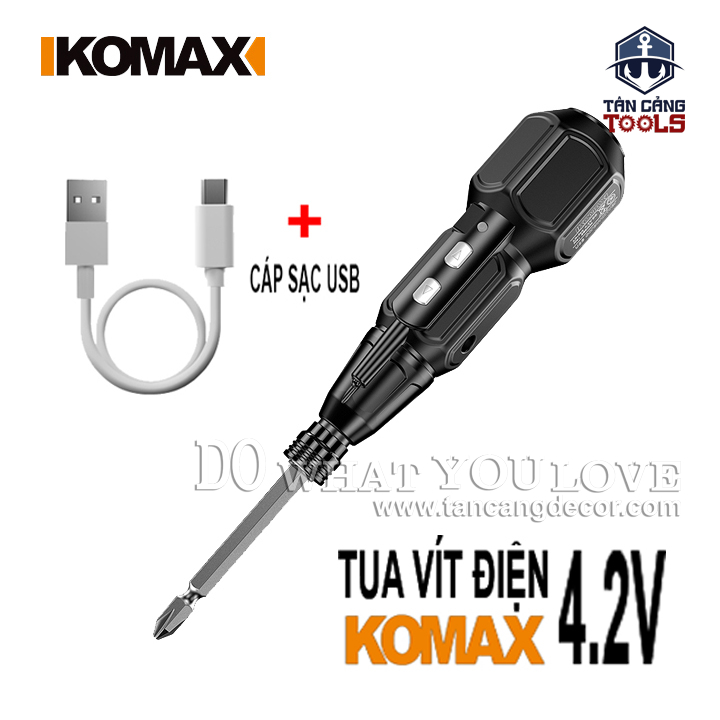 Máy Vặn Vít Điện Tử Sạc USB Komax 4.2V
