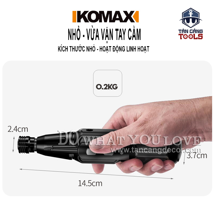 Máy Vặn Vít Điện Tử Sạc USB Komax 4.2V - Ảnh 14