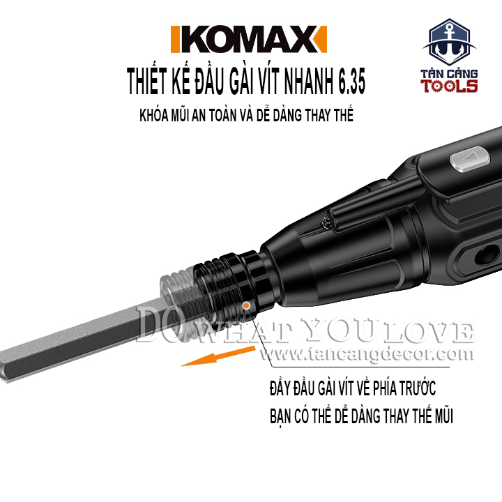 Máy Vặn Vít Điện Tử Sạc USB Komax 4.2V - Ảnh 16