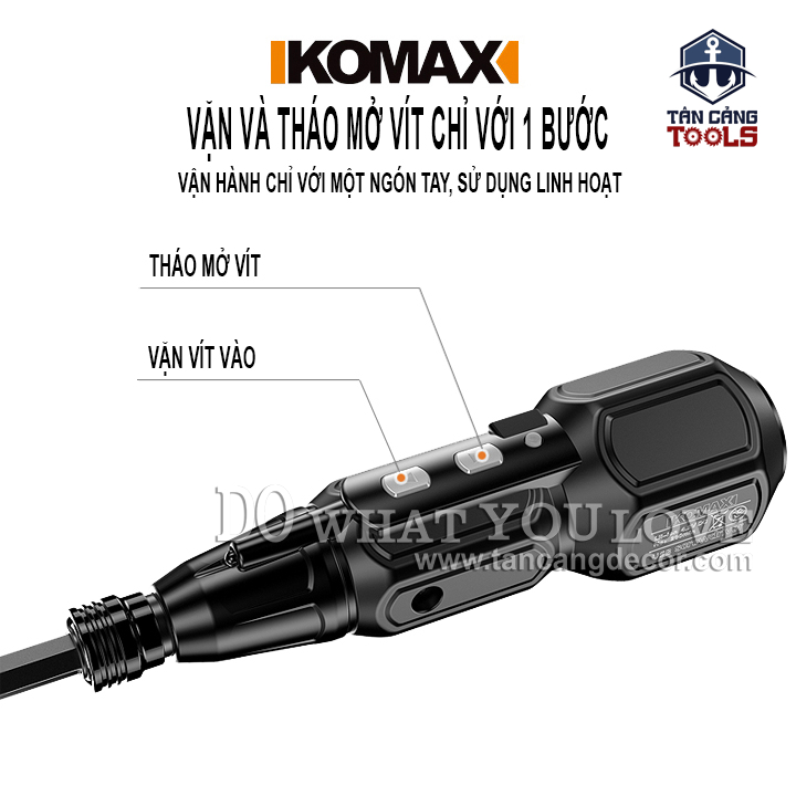 Máy Vặn Vít Điện Tử Sạc USB Komax 4.2V - Ảnh 9