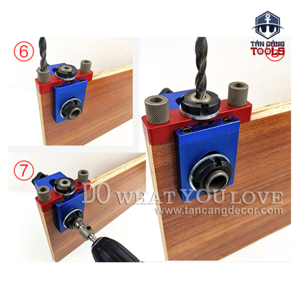 Bộ Cử Khoan Ốc Cam Và Chốt Gỗ Bản Đầy Đủ FENGSEN X150B - Ảnh 8