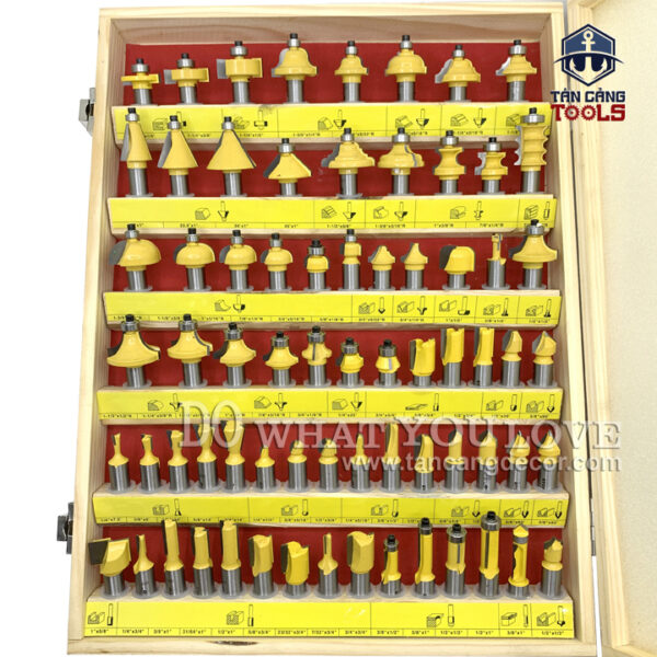 Alternative view of Combo 70 Chi Tiết Mũi Router Cốt 12.7 mm