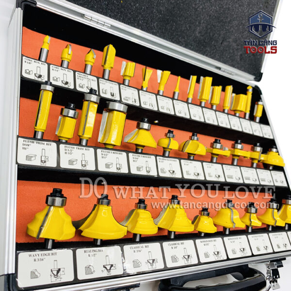 Alternative view of Combo 35 Chi Tiết Mũi Router Cốt 6.35 mm