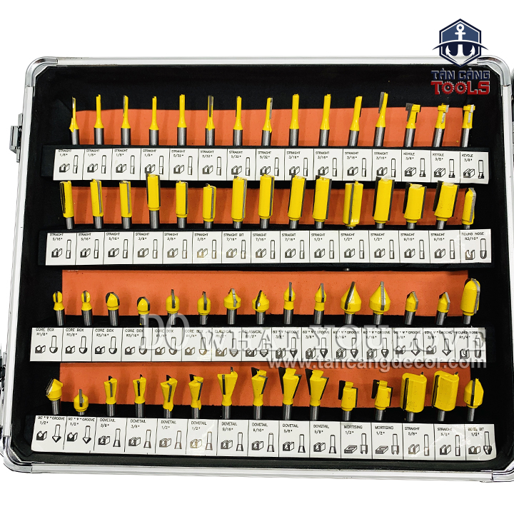 Combo 100 Chi Tiết Mũi Router Cốt 6.35 mm - Ảnh 3