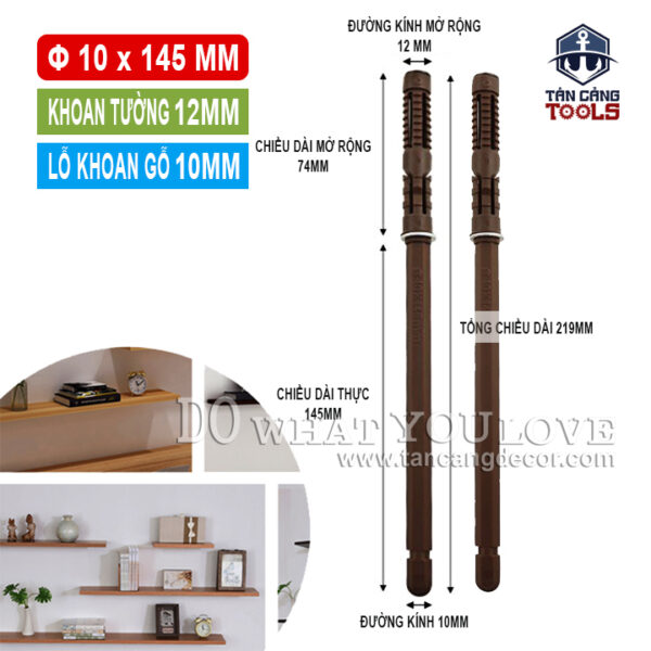 Bass Treo Kệ Âm Tường 10 x 145 mm