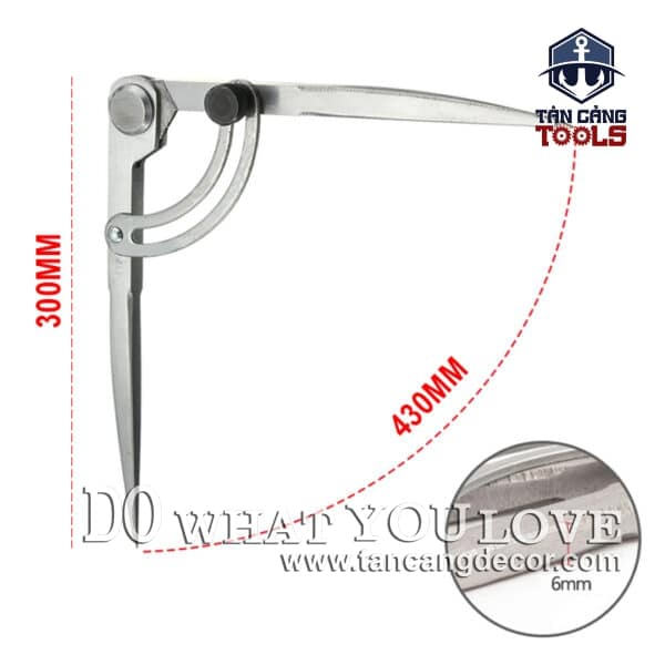 Alternative view of Compa Cơ Khí 300 mm - Bán Kính 430 mm