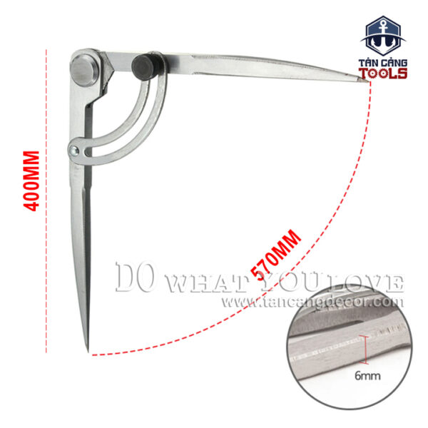 Alternative view of Compa Cơ Khí 400 mm - Bán Kính 570 mm