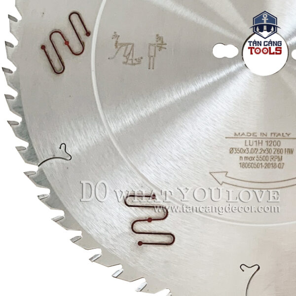Lưỡi Cưa Gỗ Hợp Kim 350 x 30 mm x 60T Freud LU1H 1200 - Ảnh 3