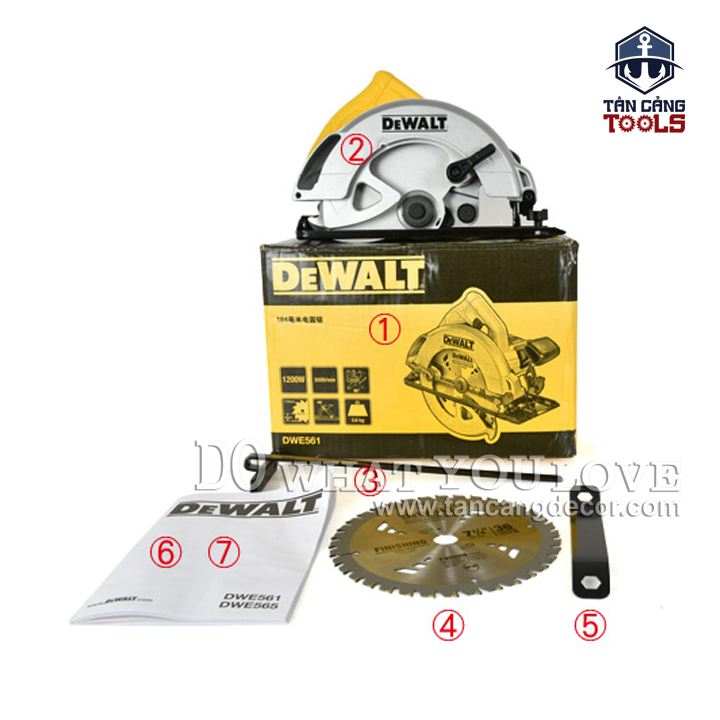Máy Cưa Đĩa 185mm DeWalt DWE561-B1 1200W - Ảnh 3